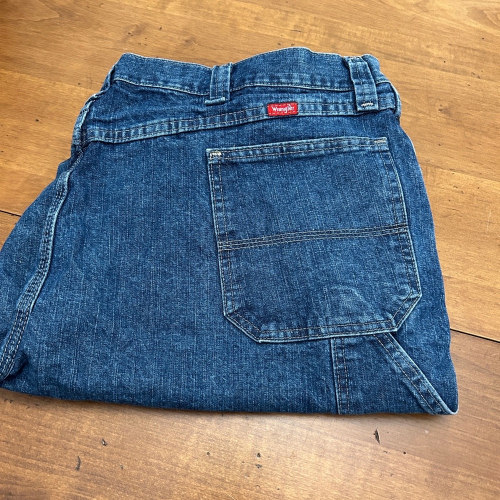 Wrangler Men's Dark Blue Denim Carpenter Shorts 44